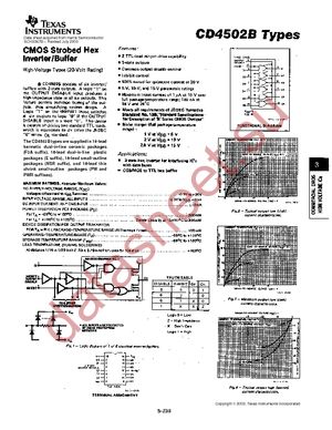 CD4502BM96E4 datasheet  